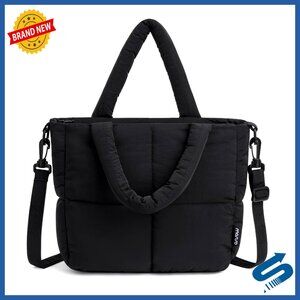 Puffy Crossbody Bag with Adjustable Strap, Zipper Closure, Interior Pockets